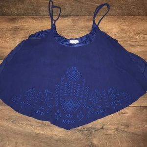 Royal blue crop top